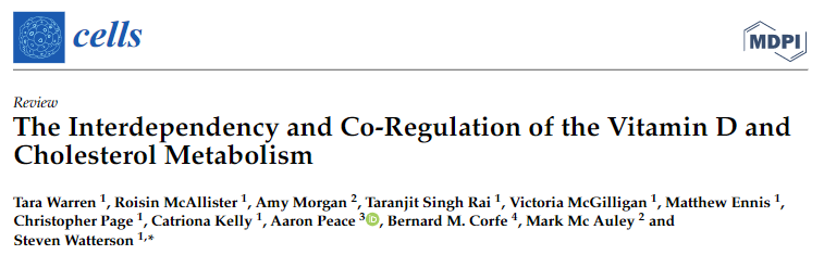 The Interdependency and Co-Regulation of the Vitamin D and Cholesterol Metabolism