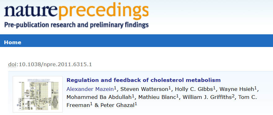 Regulation and feedback of cholesterol metabolism