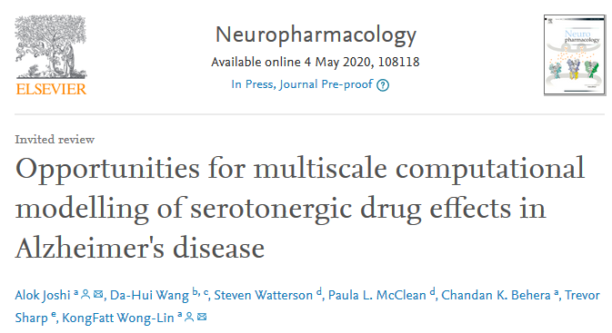 Opportunities for multiscale computational modelling of serotonergic drug effects in Alzheimer's disease