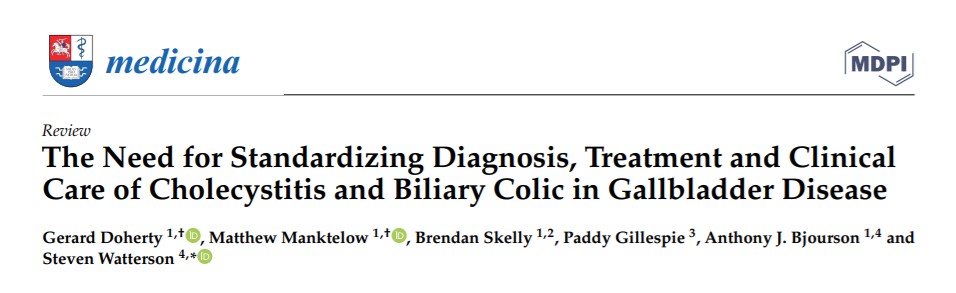 The Need for Standardizing Diagnosis, Treatment and Clinical Care of Cholecystitis and Biliary Colic in Gallbladder Disease